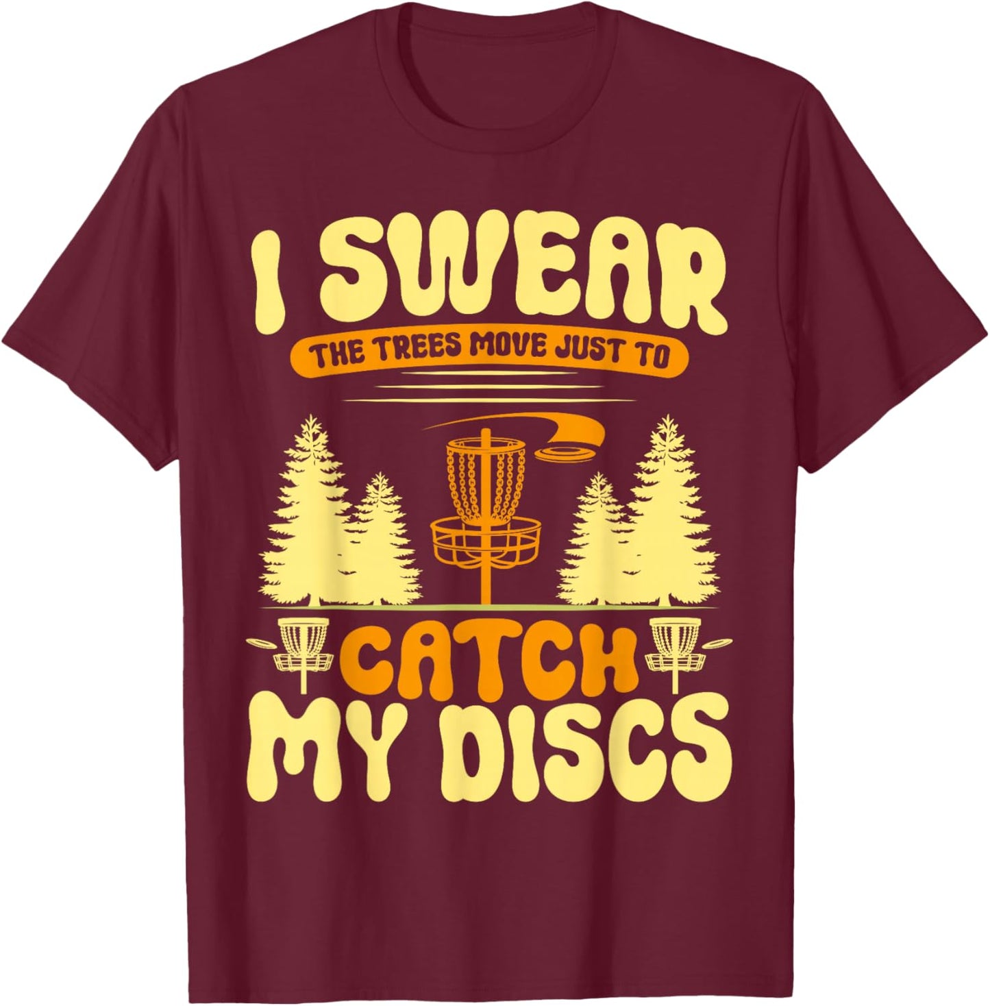 Disc Golf Player Funny T-Shirt - T-Shirt | Maroon