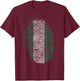 Nigeria Flag Gift Fingerprint T-Shirt - T-Shirt | Maroon