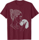 Bichon Frise Dog Mom Dog Art Mother's Day T-Shirt - T-Shirt | Maroon