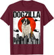 Funny Vintage Japanese Dogzilla St. Bernard T-Shirt - T-Shirt | Maroon