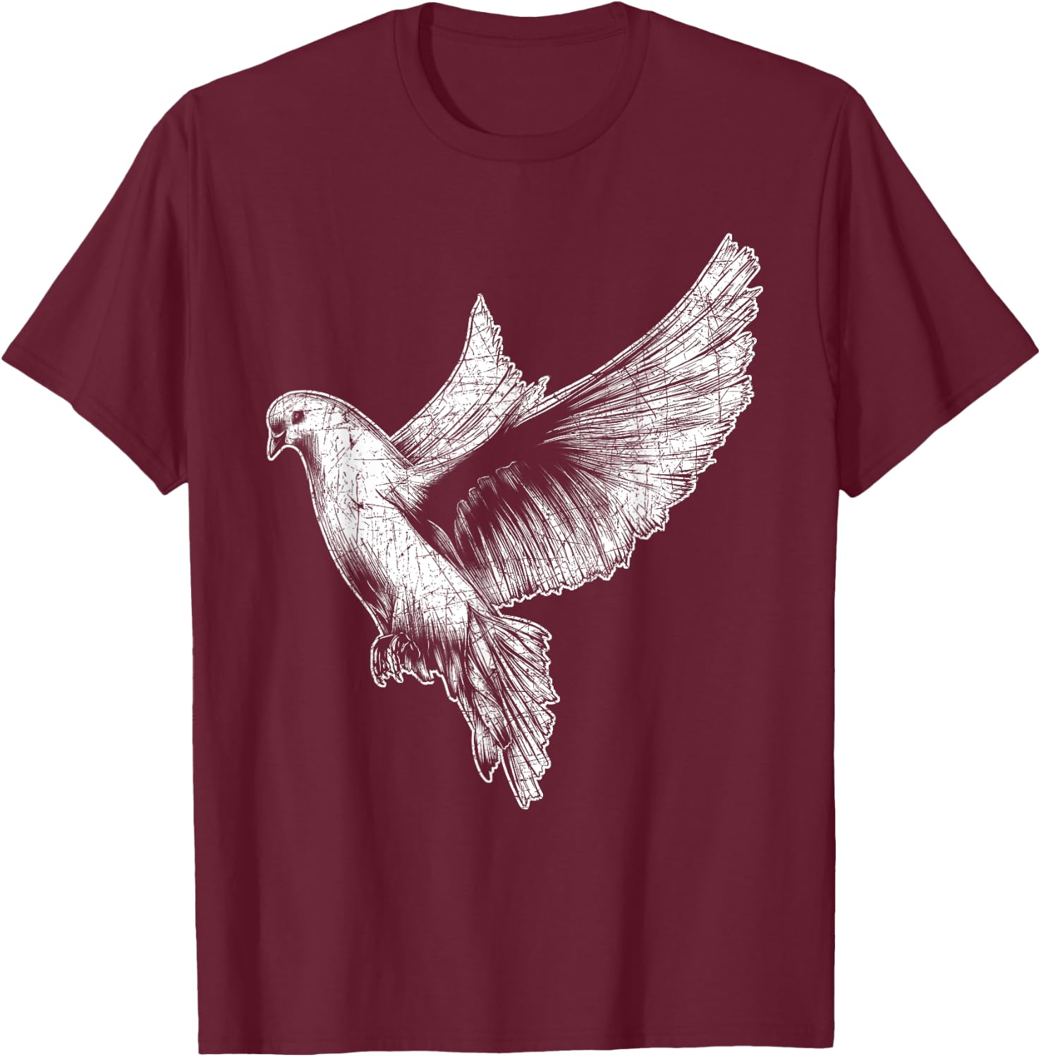 Pigeon T-Shirt - T-Shirt | Maroon