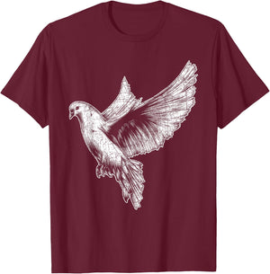 Pigeon T-Shirt - T-Shirt | Maroon