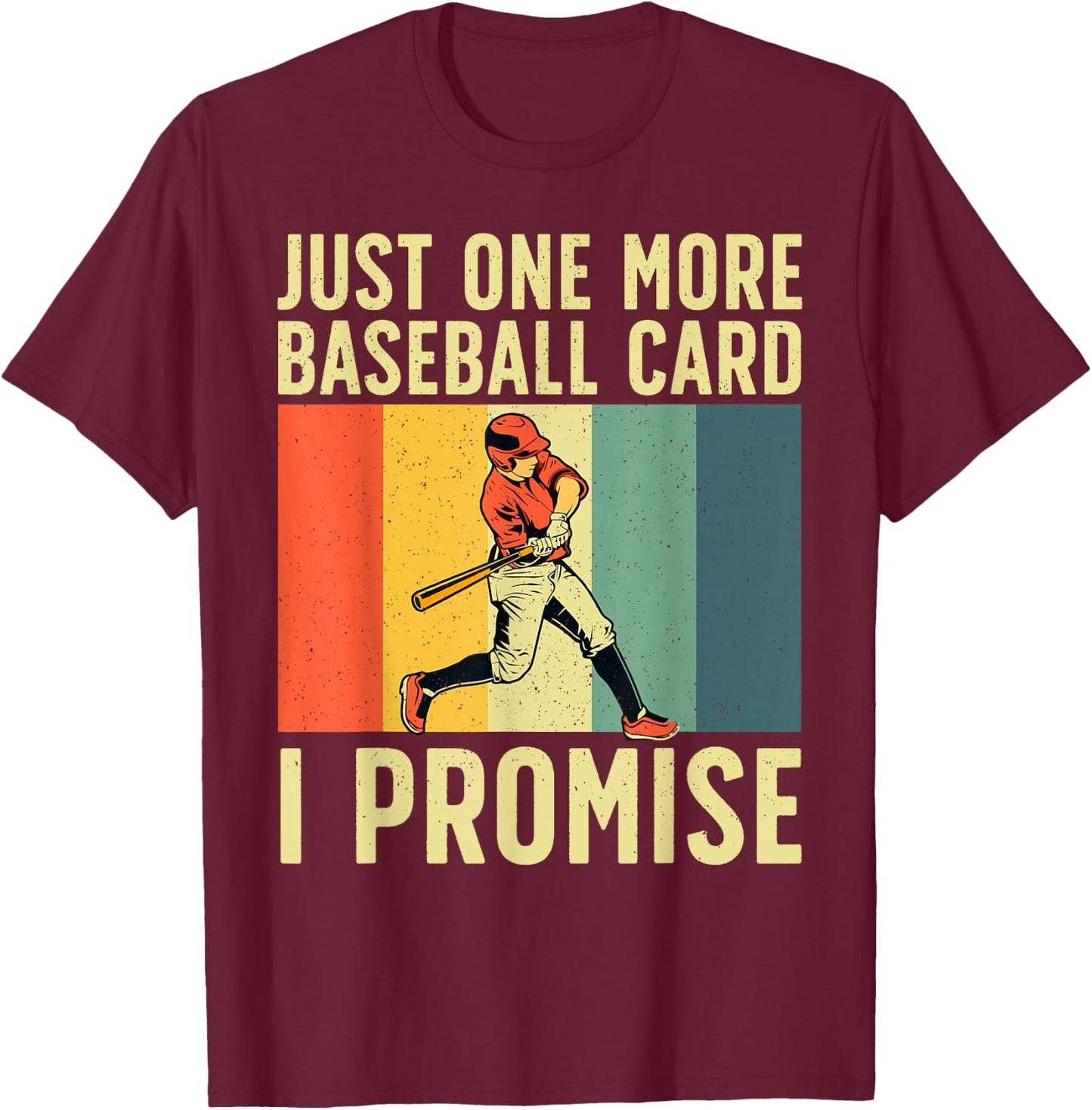 Baseball Card Collector Women Boys Card Collecting T-Shirt - T-Shirt | Maroon