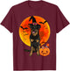 Dog Halloween Beauceron Jack O Lantern Pumpkin T-Shirt - T-Shirt | Maroon