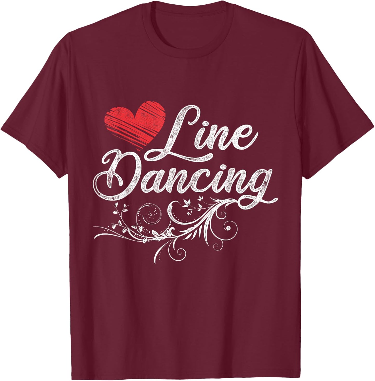 Line Dancing Line Dance T-Shirt - T-Shirt | Maroon