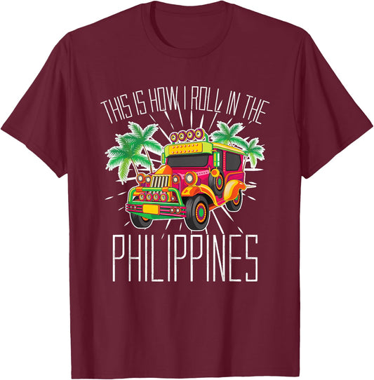 Summer Car Holiday Manila Asia Philippines T-Shirt - T-Shirt | Maroon