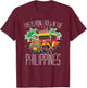 Summer Car Holiday Manila Asia Philippines T-Shirt - T-Shirt | Maroon