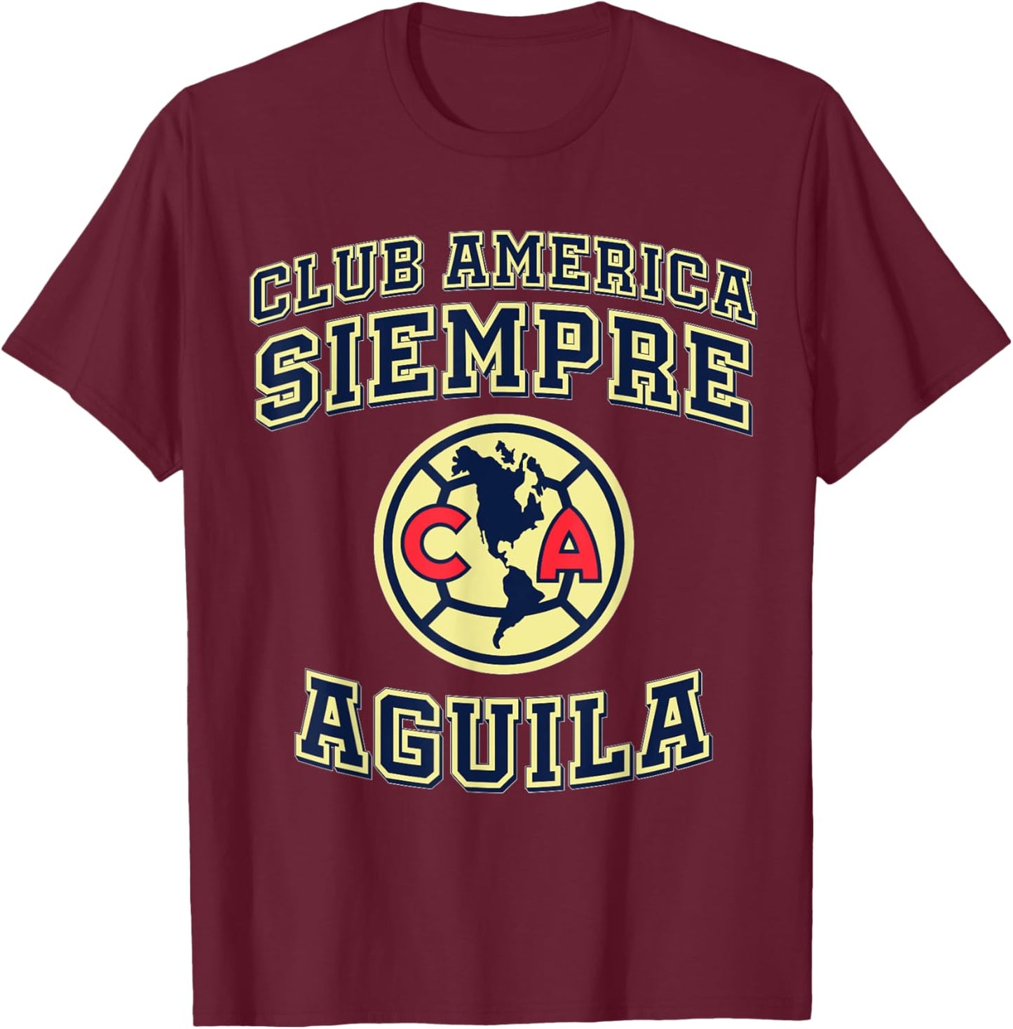 Club America - Score Big with Our Exclusive Collection T-Shirt - T-Shirt | Maroon