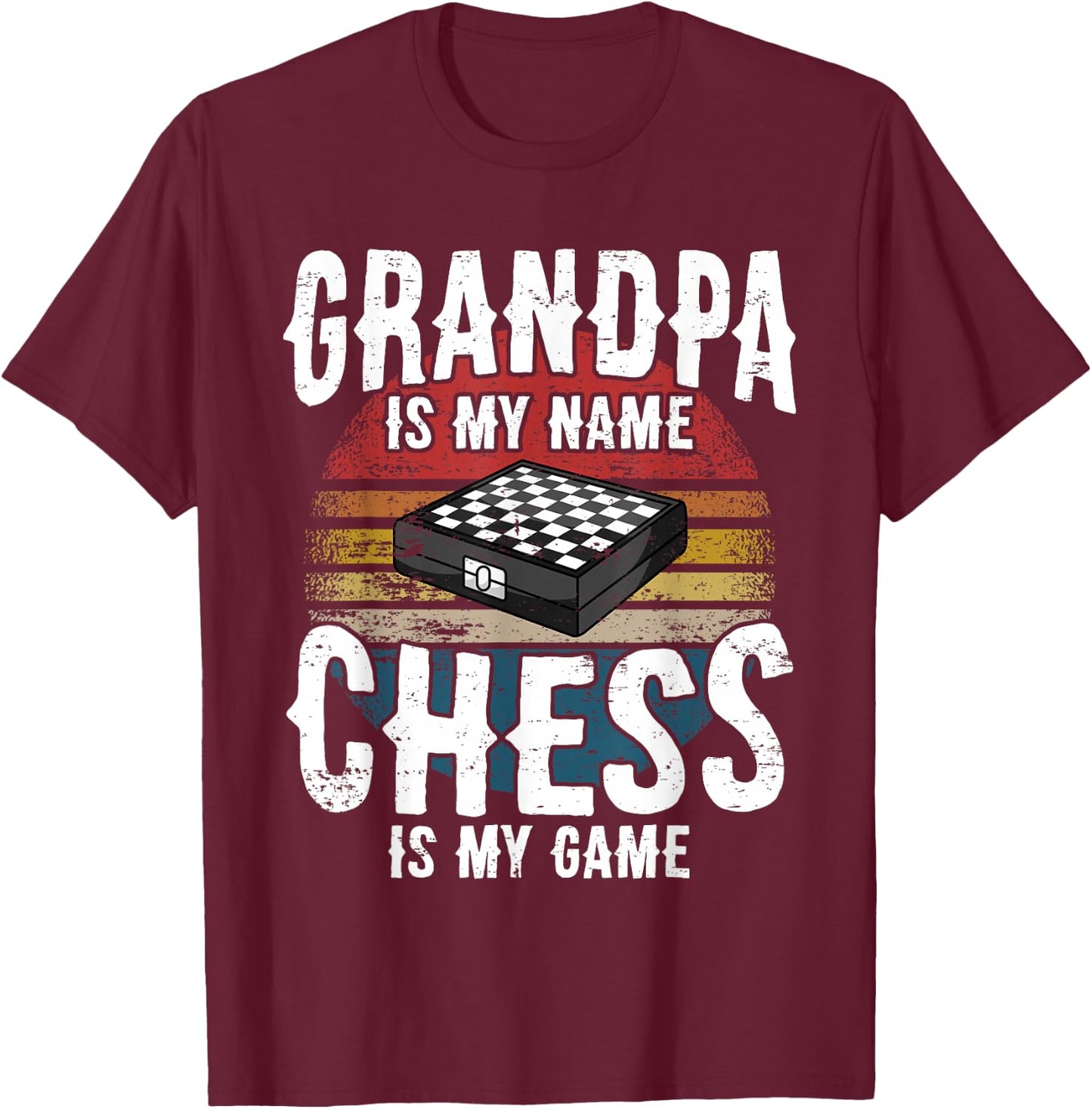 Chess Player Club Club I Retirement Grandpa Grandparents T-Shirt - T-Shirt | Maroon