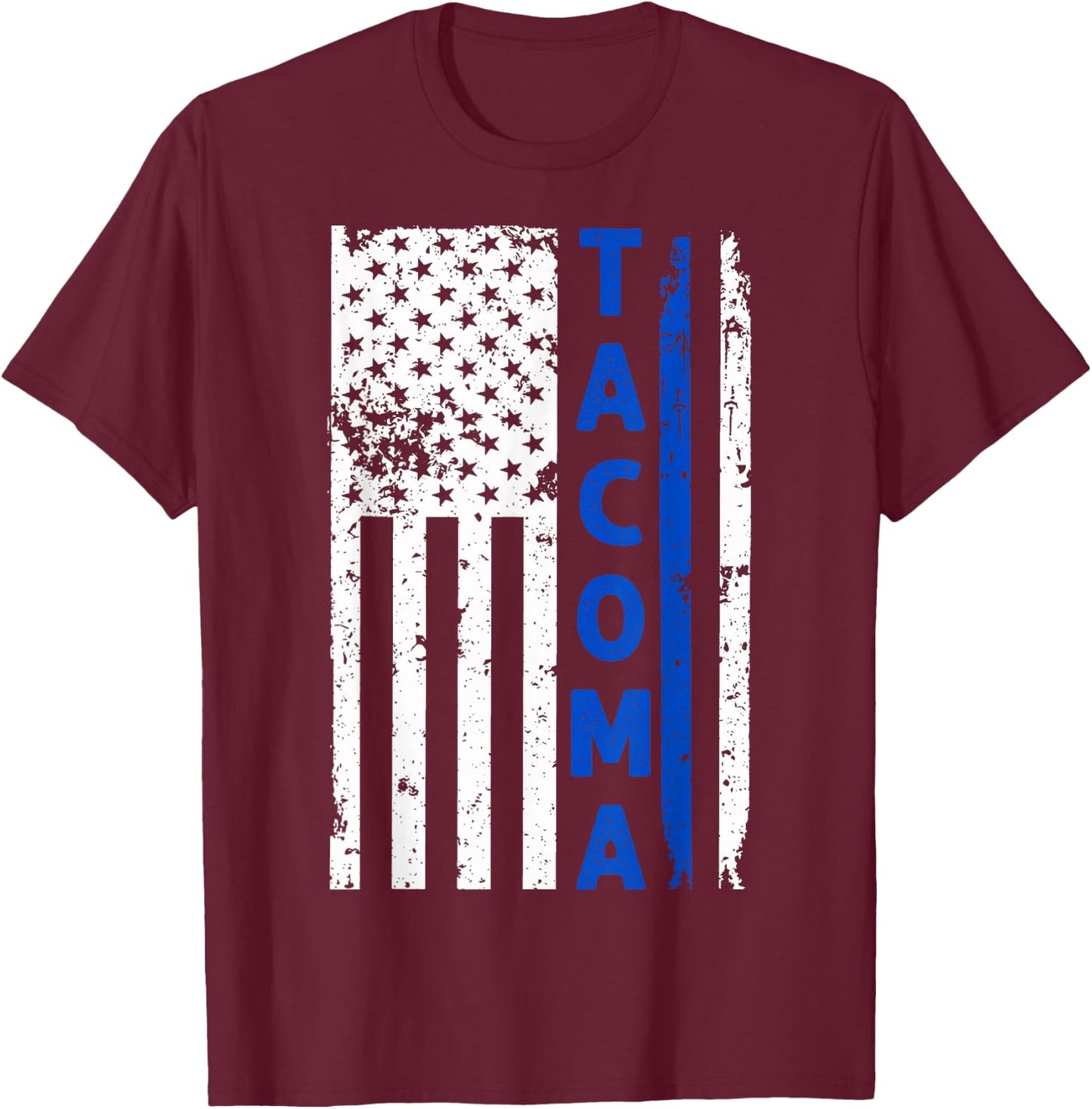 Tacoma Police T-Shirt - T-Shirt | Maroon