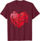 Broken Heart Anti Valentines Day T-Shirt - T-Shirt | Maroon