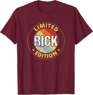 Rick Name T-Shirt - T-Shirt | Maroon