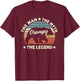 Grampy Bear Shirt Gift Father's Day The Man Myth Legend T-Shirt - T-Shirt | Maroon