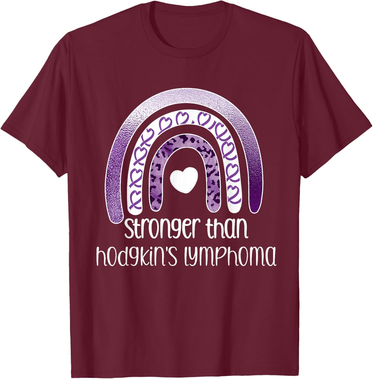 Hodgkin's Lymphoma Survivor Cancer Warrior T-Shirt - T-Shirt | Maroon