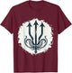 Trident Poseidon Symbol Ancient Greek God T-Shirt - T-Shirt | Maroon