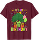 Its My Birthday Broccoli T-Shirt - T-Shirt | Maroon