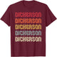 DICKERSON Gift Surname Funny Retro Vintage Birthday Reunion T-Shirt - T-Shirt | Maroon