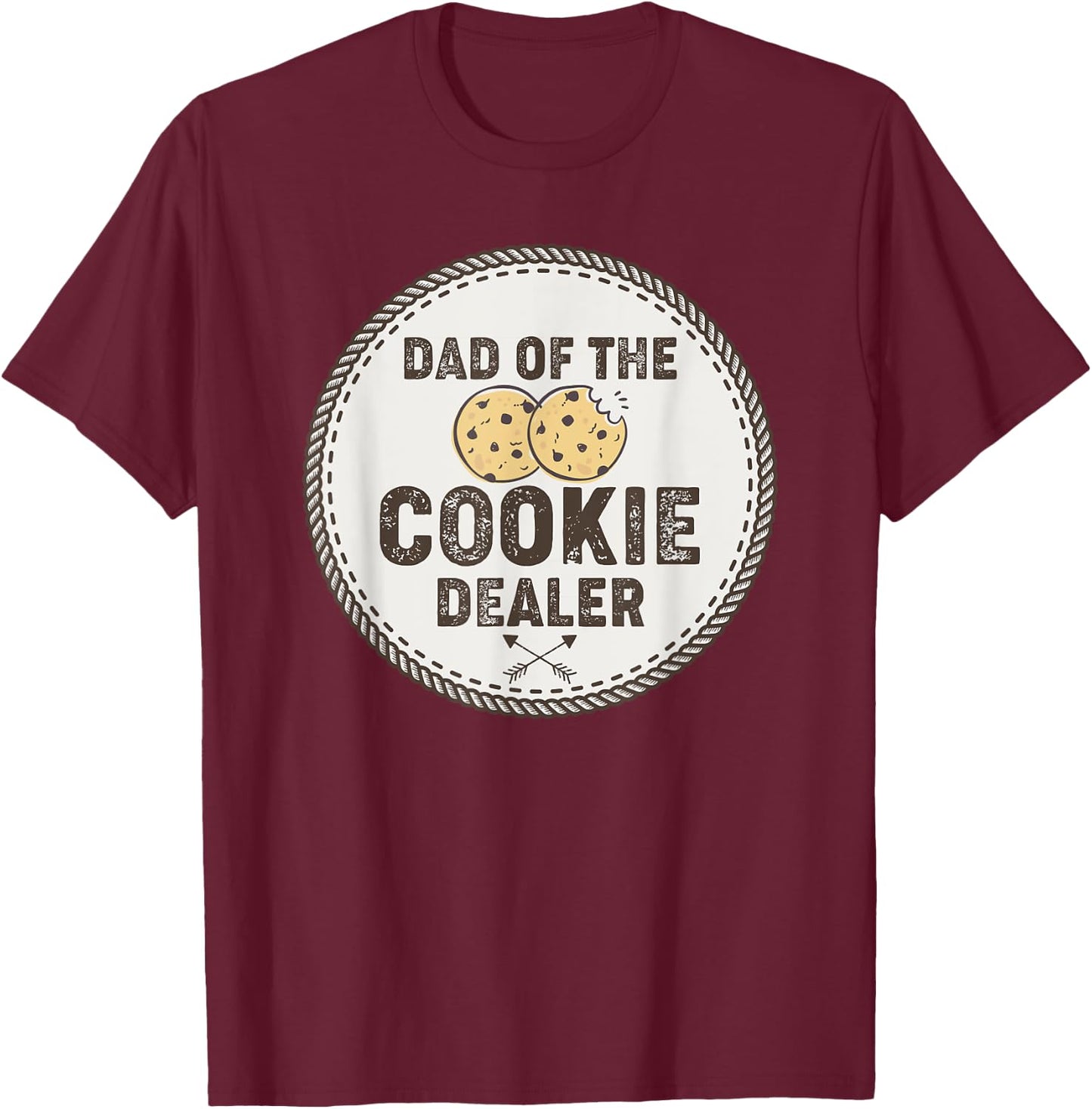 Dad of the Cookie Dealer - Scout For Girls T-Shirt - T-Shirt | Maroon
