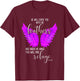 He Will Cover You With His Feathers Bible Verse Psalm 91:4 T-Shirt - T-Shirt | Maroon