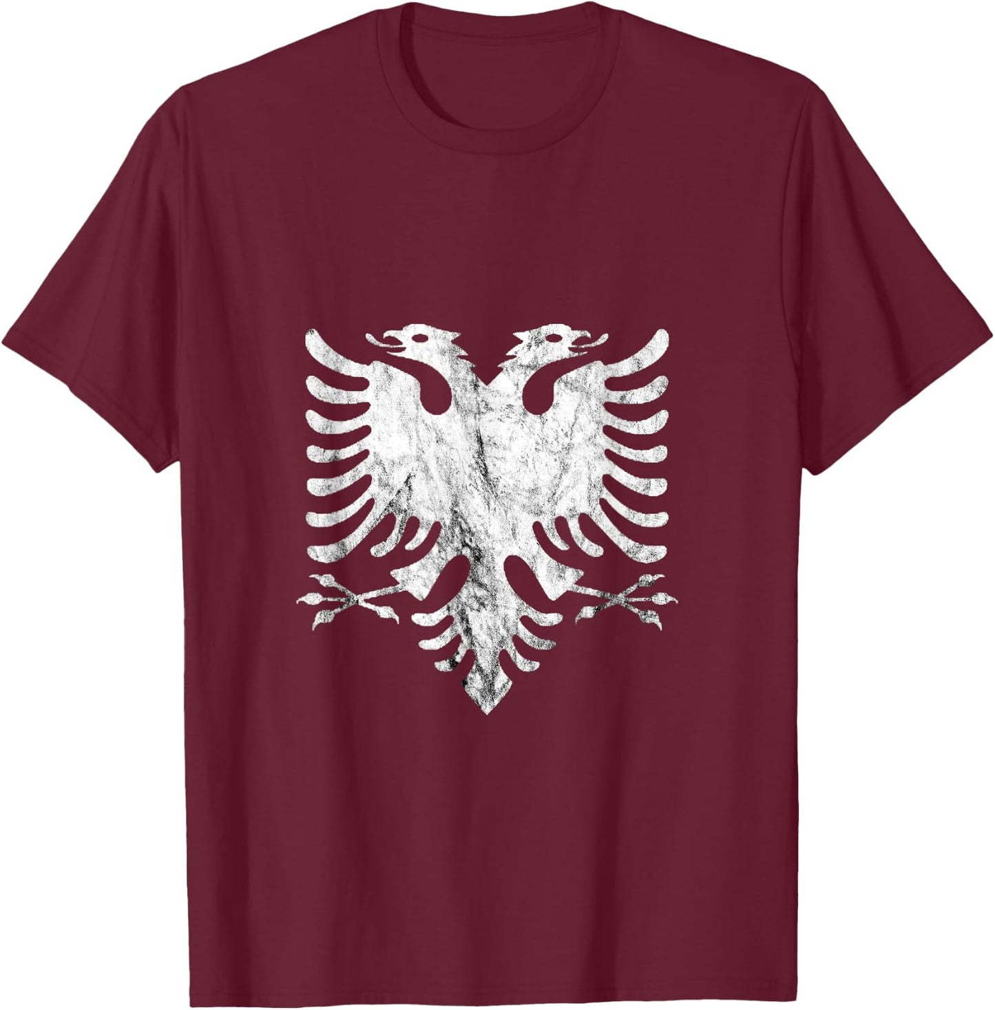 Albania Shiqiptar Albanian Eagle Kosovar Albanian Pride T-Shirt - T-Shirt | Maroon