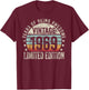 Vintage 1969 T Shirts Retro Funny 1969 Birthday T-Shirt - T-Shirt | Maroon