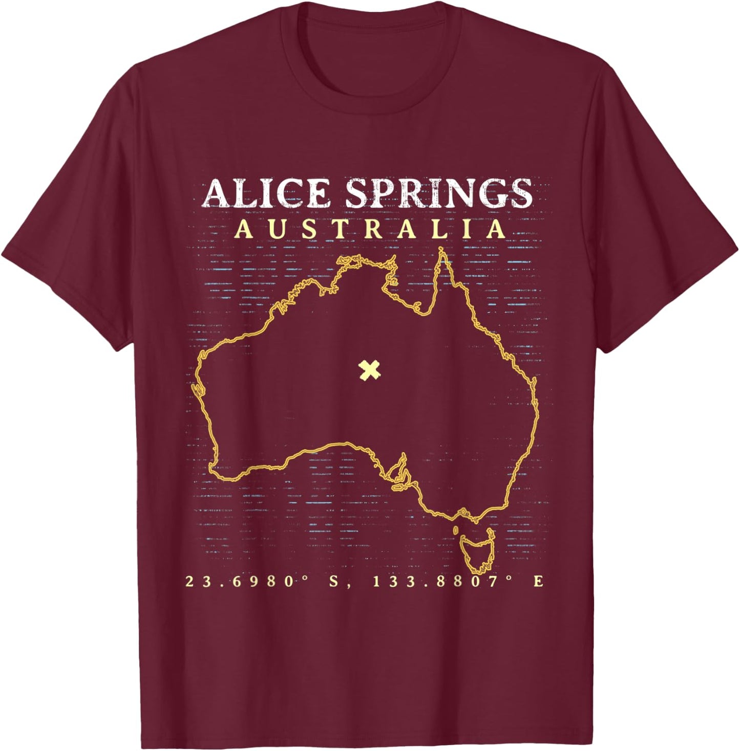 Australia Alice Springs T-Shirt - T-Shirt | Maroon