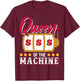 Funny Casino Slot Machine Queen Gambling Slot Machine T-Shirt - T-Shirt | Maroon