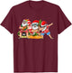 Hawaiian Three Gnomes Christmas In July Summer Vacation Men T-Shirt - T-Shirt | Maroon