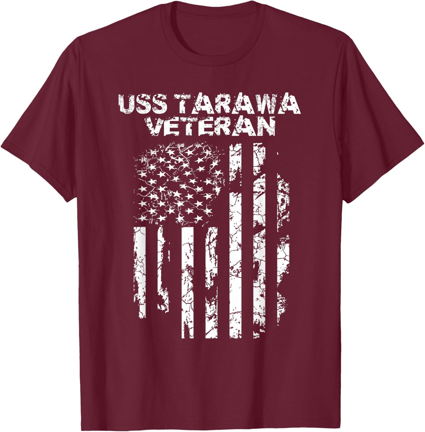 USS Tarawa Veteran T-Shirt - T-Shirt | Maroon