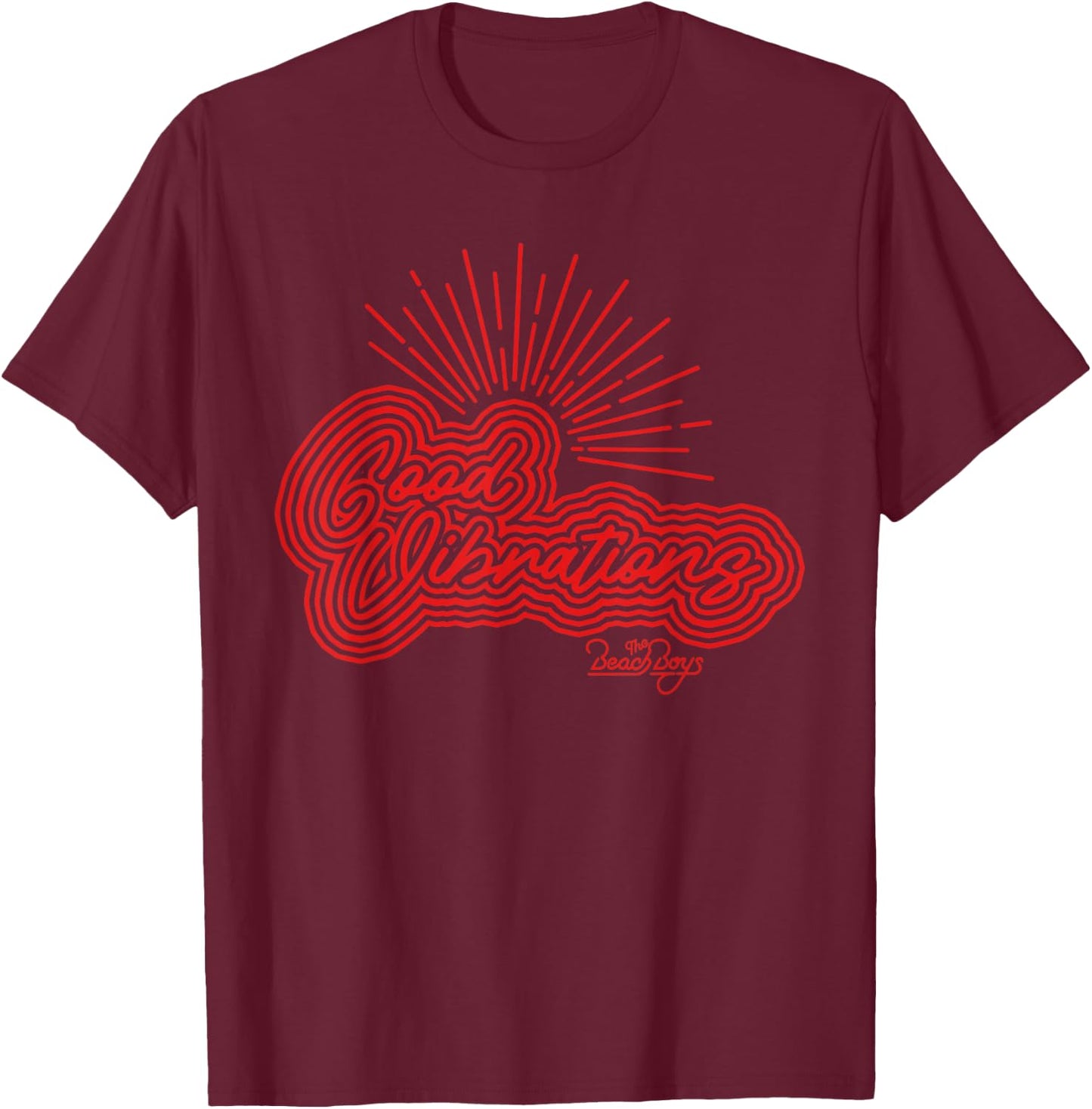 Beach Boys Good Vibrations T-Shirt - T-Shirt | Maroon