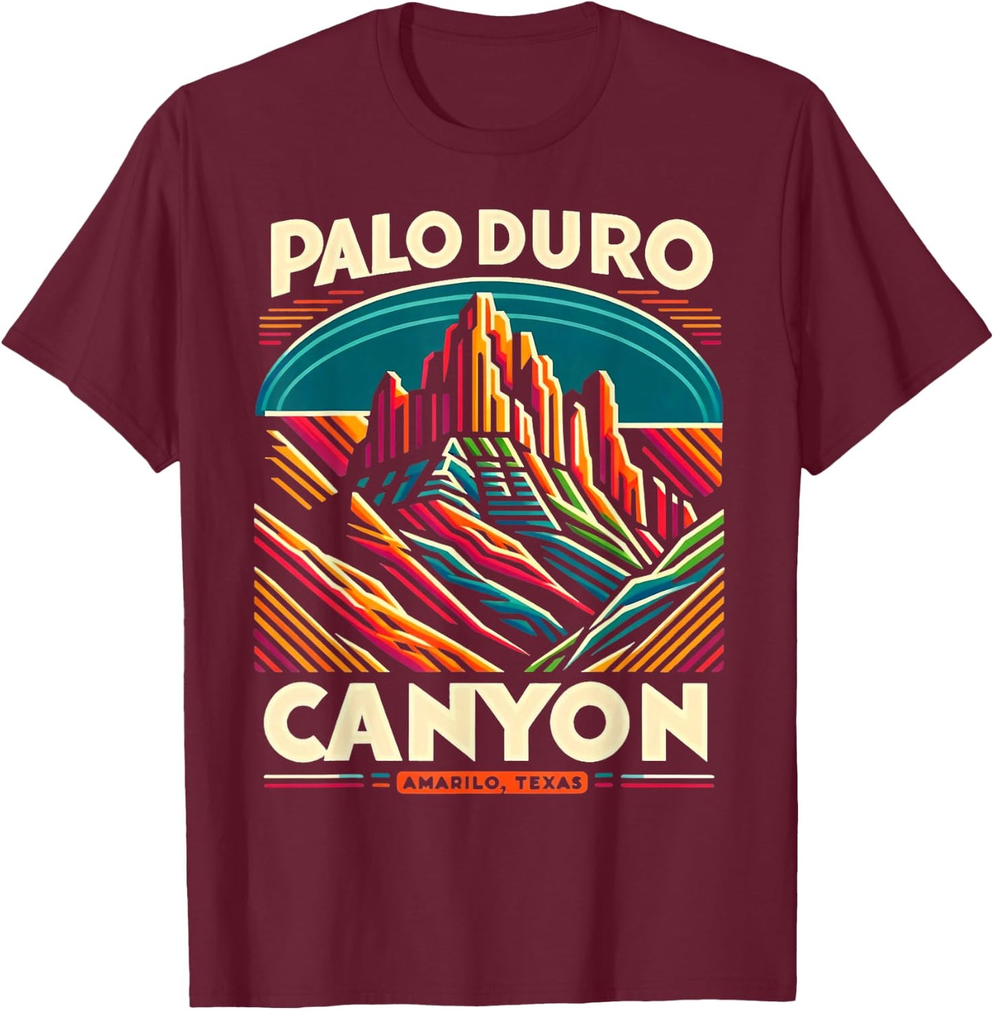 Palo Duro Canyon Amarillo Texas Off-roading Desert Camo T-Shirt - T-Shirt | Maroon