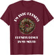 Fitness Donut in My Mouth - Funny Gym & Workout Gift T-Shirt - T-Shirt | Maroon