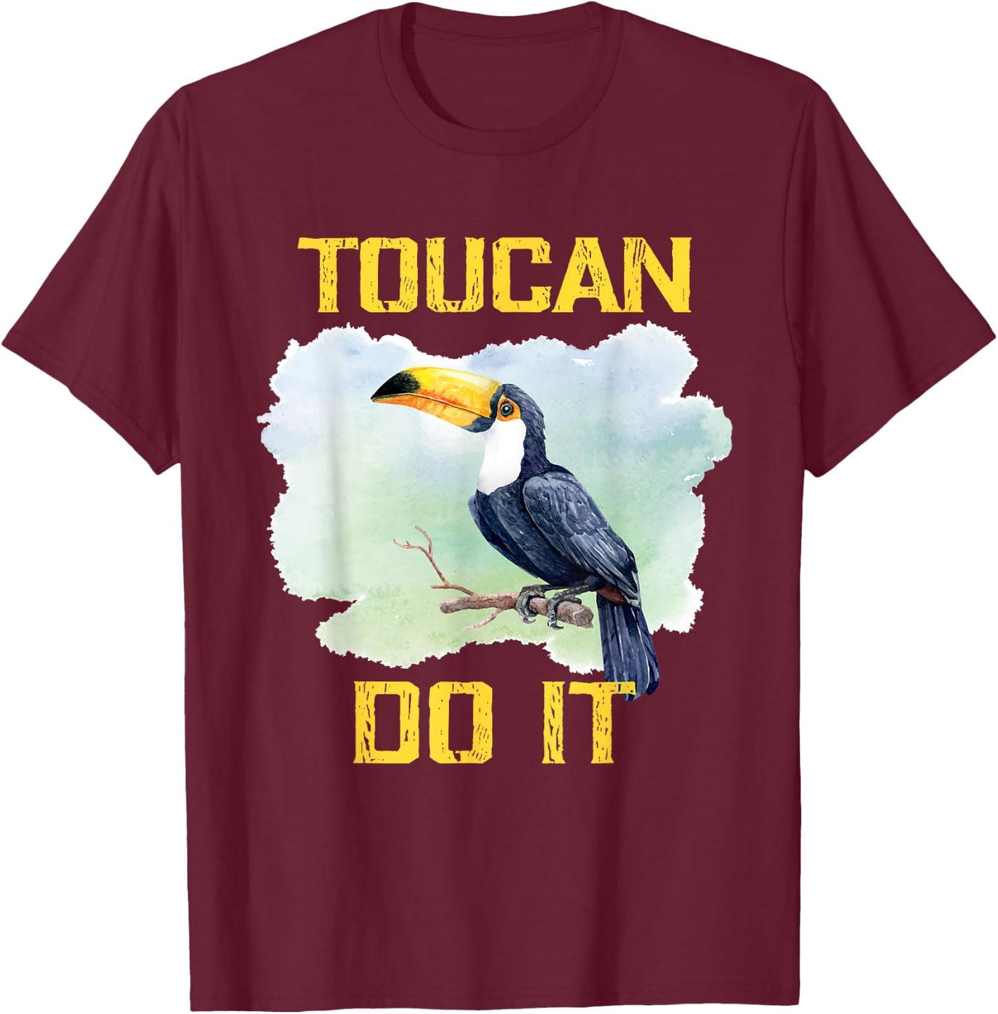 Toucan Do It - Funny Inspiration Quote Gift Zoo Keeper T-Shirt - T-Shirt | Maroon