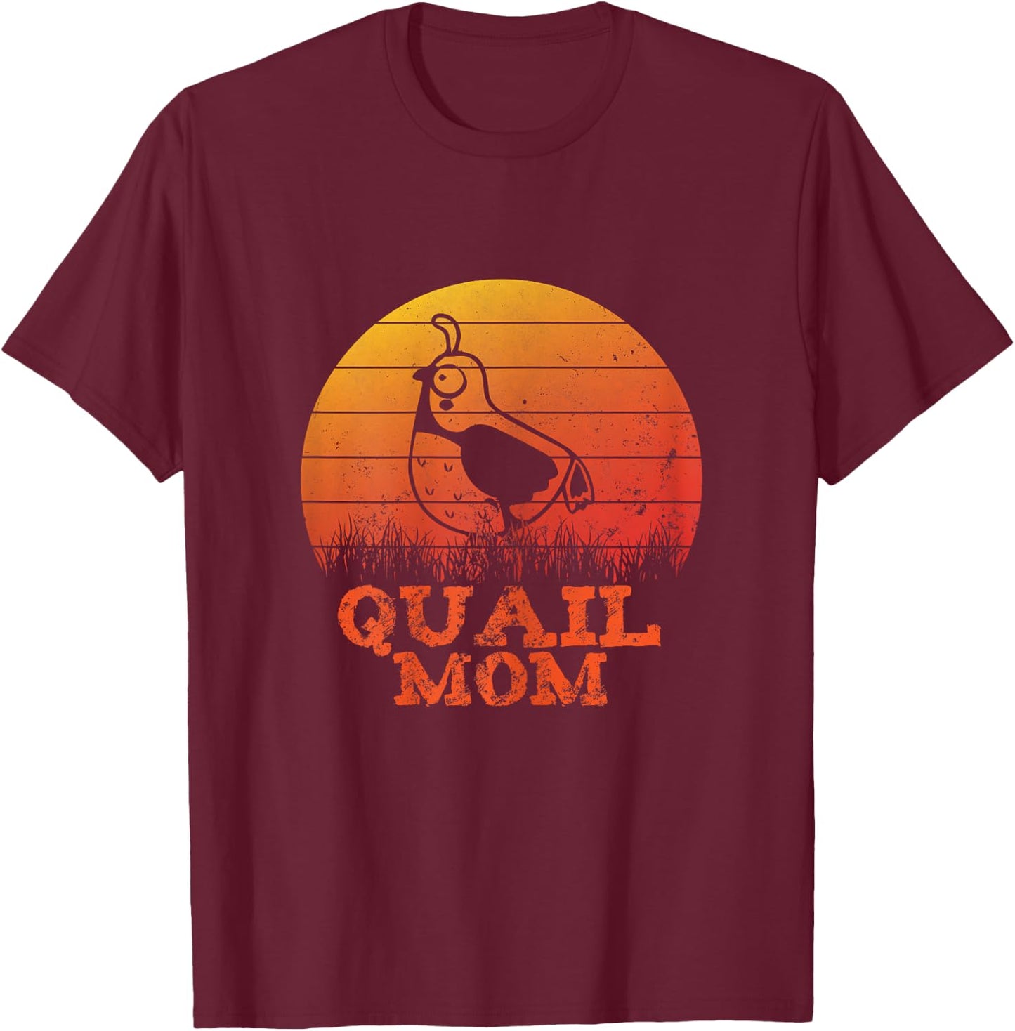 Mothers day Quail Mothern Quail Mom T-Shirt - T-Shirt | Maroon