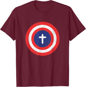 Captain Jesus Christ Cool Christian T-Shirt - T-Shirt | Maroon