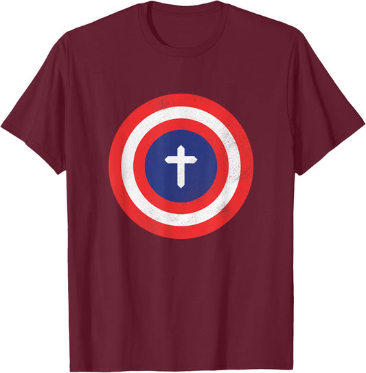 Captain Jesus Christ Cool Christian T-Shirt - T-Shirt | Maroon