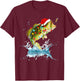 Funny Bass Fishing Santa Hat Christmas Pajama Fishermen Fish T-Shirt - T-Shirt | Maroon