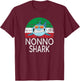 Nonno Shark Italian Grandpa Funny Vintage T-Shirt - T-Shirt | Maroon