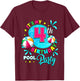It's My 4th Birthday Pool Party 4 Years Old T-Shirt - T-Shirt | Maroon