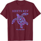 Siesta Key Florida Sea Turtle Vacation Souvenir Boys Girls T-Shirt - T-Shirt | Maroon