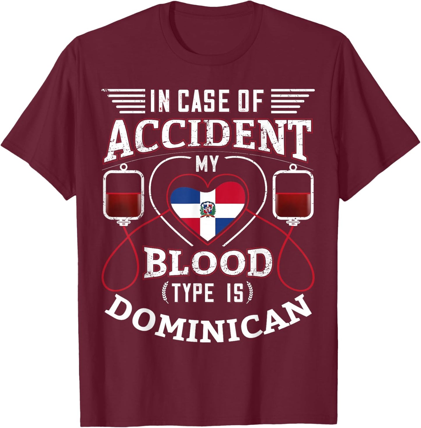 Dominican Republic Design Dominican Men & Women T-Shirt - T-Shirt | Maroon