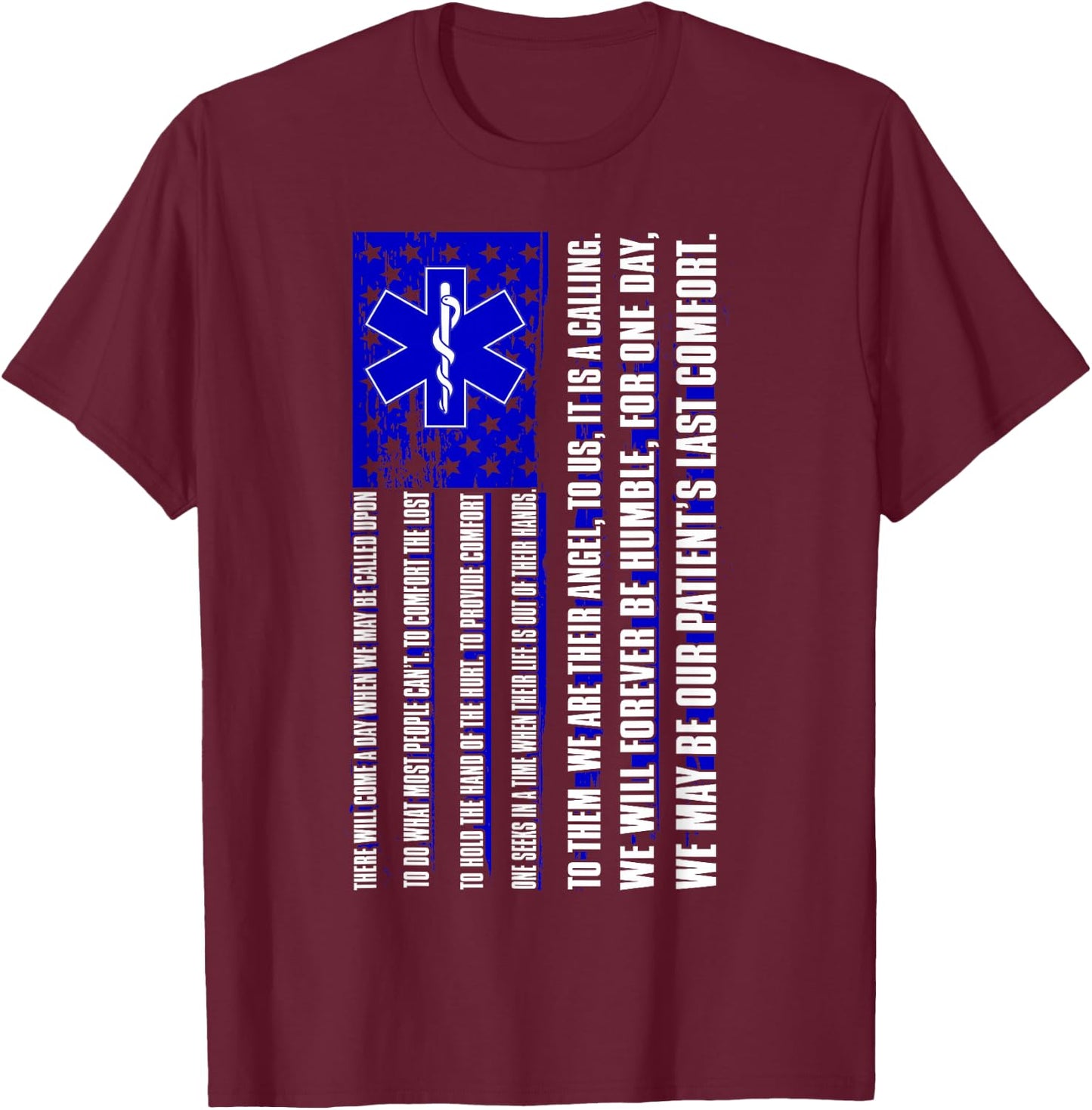 EMT Eid Gift Paramedic and First Responder T-Shirt - T-Shirt | Maroon