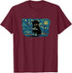 Retro Vintage Style Aussiedoodle T-Shirt - T-Shirt | Maroon