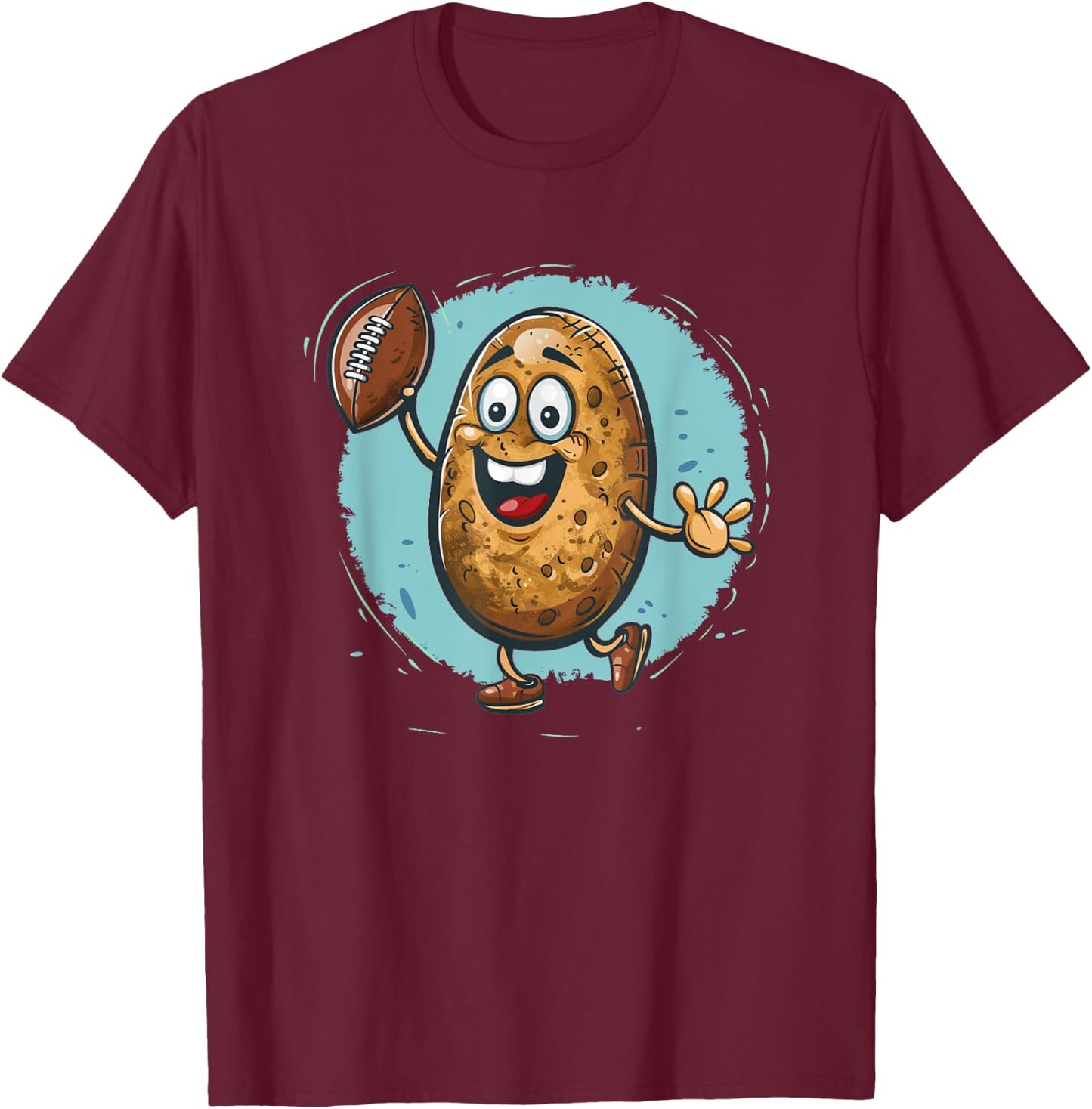 Football potato costume for boys and girls T-Shirt - T-Shirt | Maroon