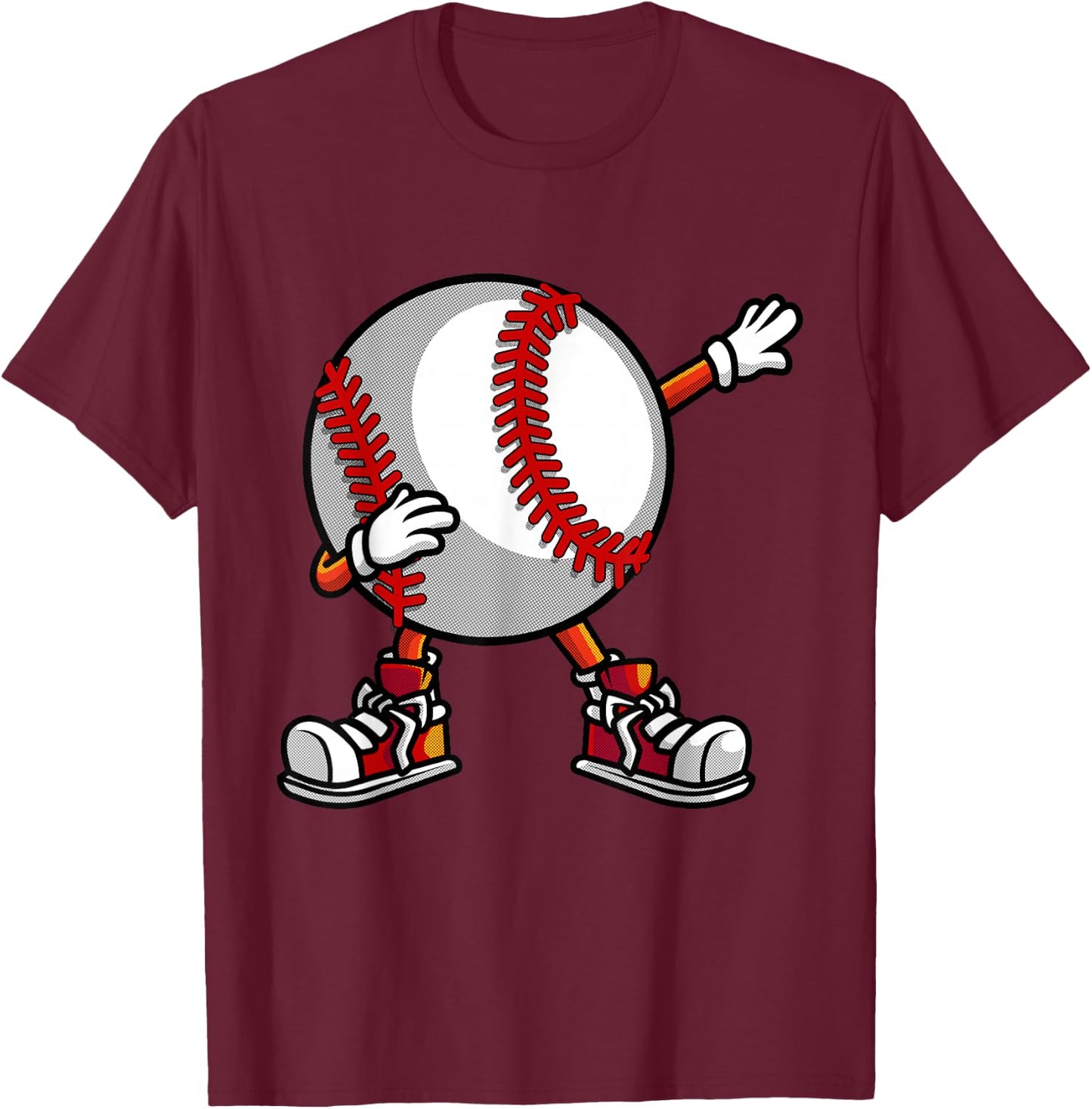 Funny Baseball Players Gift Boys Girls Kids Catcher Pitcher T-Shirt - T-Shirt | Maroon