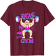 Rick and Morty Rick's Gym T-Shirt - T-Shirt | Maroon