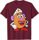 Disney Pixar Toy Story Mrs. Potato Head Big Portrait T-Shirt - T-Shirt | Maroon