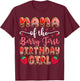 Nana Of The Berry First Birthday Girl Strawberry T-Shirt - T-Shirt | Maroon