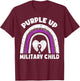 Purple Up For Military Kids Month Of The Military Child Cute T-Shirt - T-Shirt | Maroon