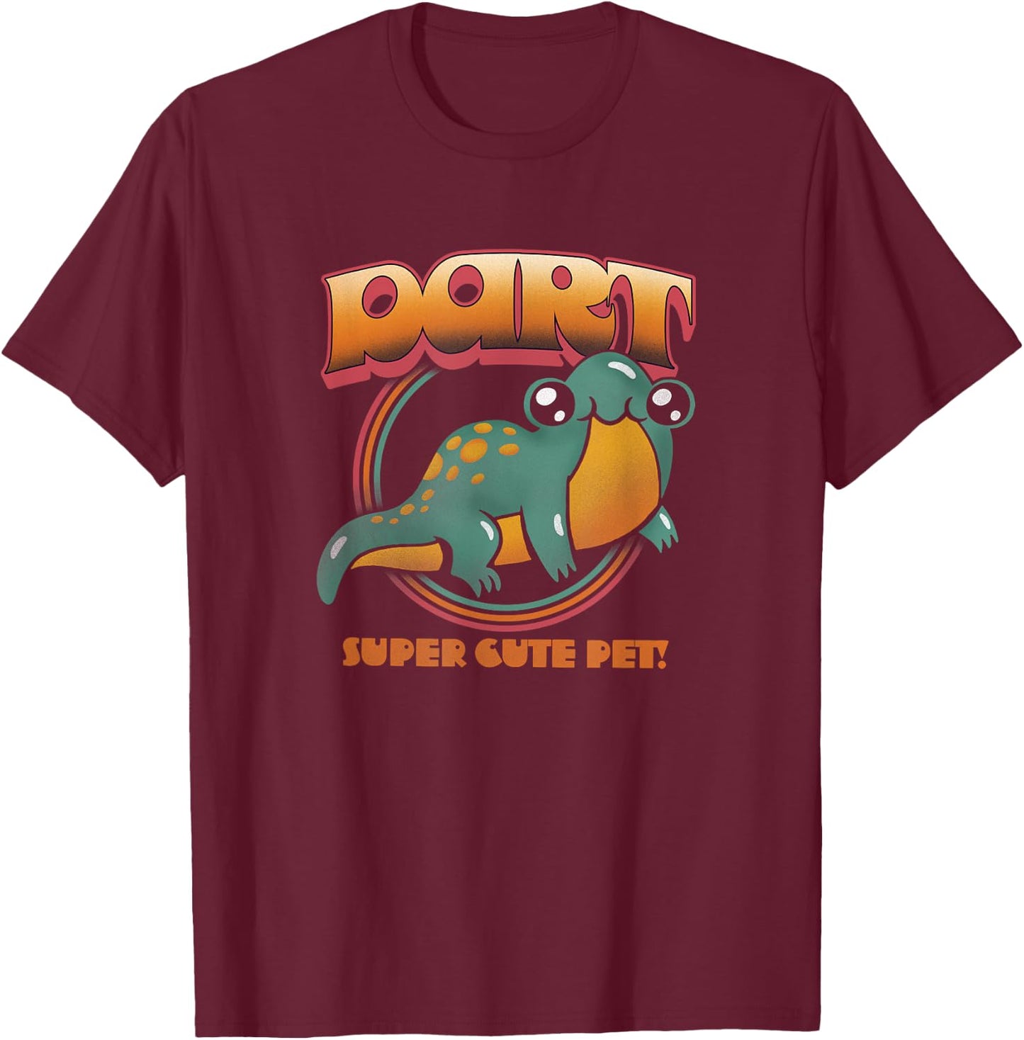 Stranger Things Dart Cartoon Super Cute Pet T-Shirt - T-Shirt | Maroon